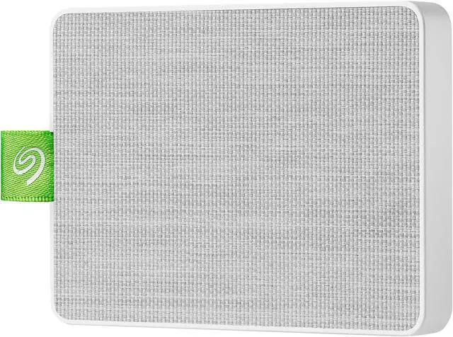 Alt view image 2 of 17 - Seagate Ultra Touch SSD 500GB External Solid State Drive Portable - White USB-C USB 3.0 for PC MAC and Lynx for Android, Mylio and Adobe (STJW500400)