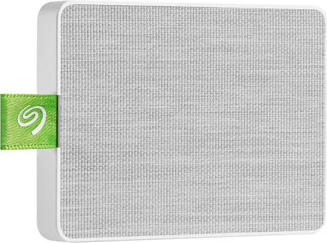 Alt view image 3 of 17 - Seagate Ultra Touch SSD 500GB External Solid State Drive Portable - White USB-C USB 3.0 for PC MAC and Lynx for Android, Mylio and Adobe (STJW500400)