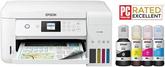 Main image of Epson  EcoTank ET-2760 All-in-One Cartridge-Free Supertank Printer - Refurbished 1-Year Limited Warranty