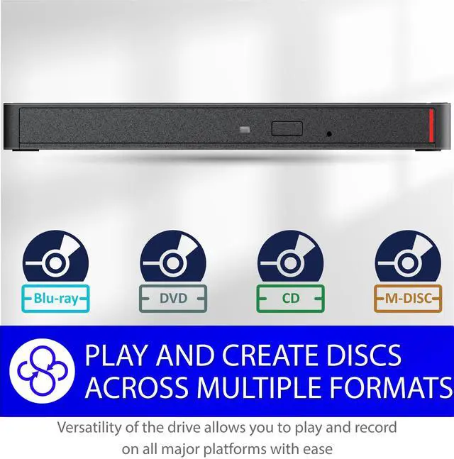 Alt view image 4 of 11 - Buffalo MediaStation BRXL-PUS6U3B-TAA Portable Blu-ray Writer BRXLPUS6U3BTAA