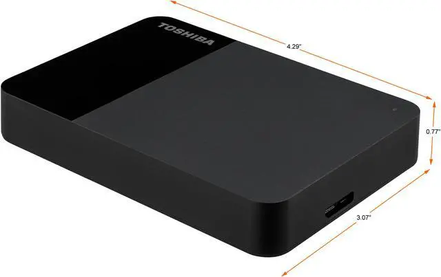 Alt view image 6 of 14 - Toshiba Canvio Ready 4TB Portable External Hard Drive USB 3.0 HDTP340XK3CA Black