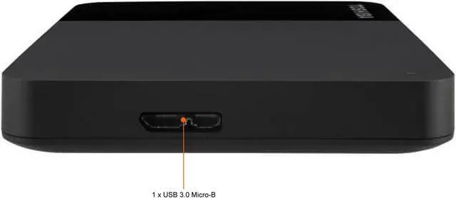 Alt view image 4 of 6 - TOSHIBA 2TB Canvio Ready Portable External Hard Drive USB 3.0 Model HDTP320XK3AA Black