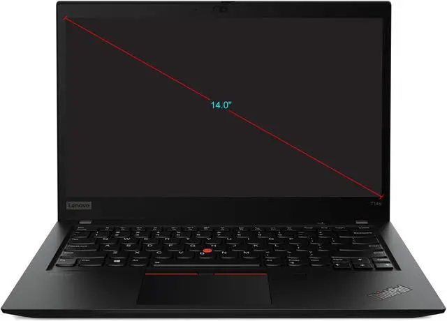 Alt view image 4 of 9 - Lenovo ThinkPad T14s 14" Notebook - Full HD - 1920 x 1080 - Intel Core i7 (10th Gen) i7-10610U  - 16 GB RAM - 256 GB SSD - Black - Windows 10 Pro