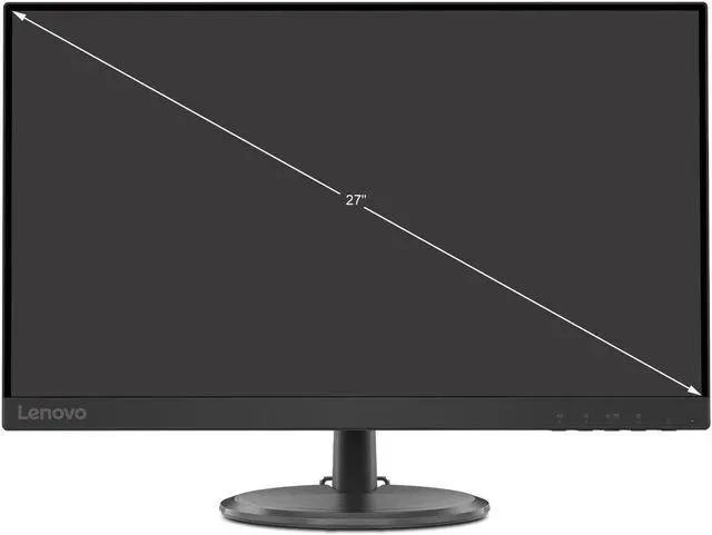 Alt view image 3 of 11 - Lenovo D27-30 27" Full HD 1920 x 1080 75Hz D-Sub, HDMI, AMD FreeSync VESA Tilt Monitor