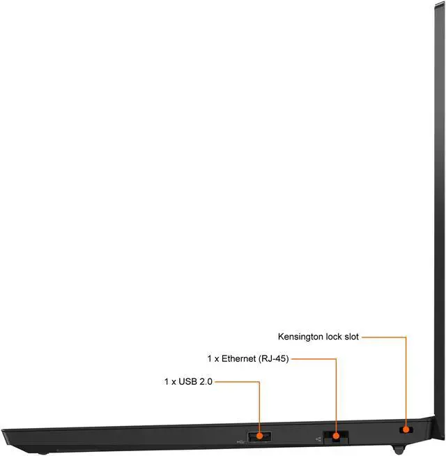 Alt view image 3 of 12 - Lenovo Laptop ThinkPad E15 Gen 2 (Intel) Intel Core i5-1135G7 16GB Memory 256 GB PCIe SSD Intel Iris Xe Graphics 15.6" Non-Touch Screen Windows 10 Pro 64-bit 20TD0018US