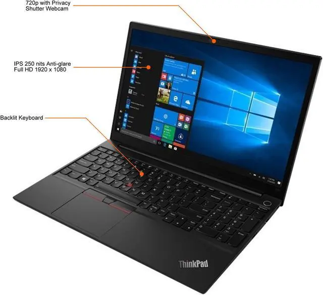 Alt view image 12 of 12 - Lenovo Laptop ThinkPad E15 Gen 2 (Intel) Intel Core i5-1135G7 16GB Memory 256 GB PCIe SSD Intel Iris Xe Graphics 15.6" Non-Touch Screen Windows 10 Pro 64-bit 20TD0018US