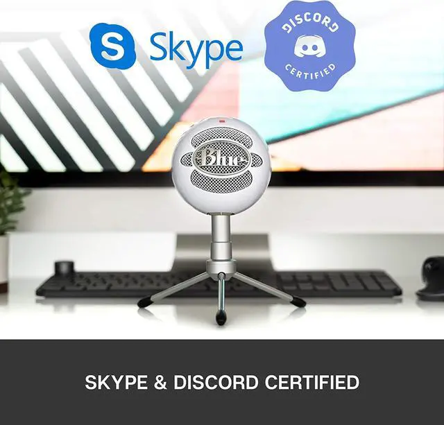 Alt view image 4 of 10 - Blue Snowball iCE USB Microphone for PC, Mac, Gaming, Recording, Streaming, Podcasting, with Cardioid Condenser Mic Capsule, Adjustable Desktop Stand and USB cable, Plug 'n Play – Off White