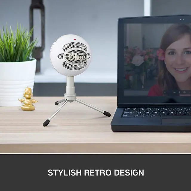 Alt view image 3 of 10 - Blue Snowball iCE USB Microphone for PC, Mac, Gaming, Recording, Streaming, Podcasting, with Cardioid Condenser Mic Capsule, Adjustable Desktop Stand and USB cable, Plug 'n Play – Off White