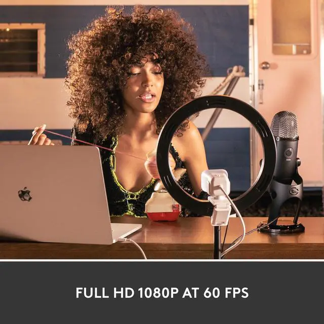 Alt view image 2 of 9 - Logitech for Creators StreamCam Webcam for Streaming and Content Creation, Full HD 1080p 60 fps, Premium Glass Lens, Smart Auto-Focus, for PC/Mac - White
