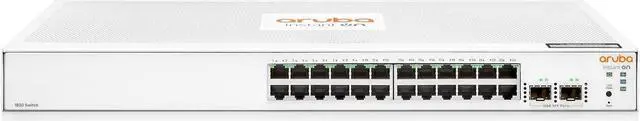 Alt view image 2 of 7 - HPE Networking Instant On 1830 24-Port Gb Smart Switch - 24x 1G |2X SFP | Fanless | US Cord (JL812A#ABA)