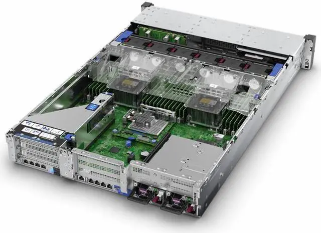 Alt view image 3 of 3 - HPE ProLiant DL380 Gen10 server with one Intel® Xeon® Silver 4210R processor, 64GB dual rank memory, P408i-a SR Gen10 storage controller, 8 small form factor drive bays, 1 embedded 4x1 GbE -P69753-005