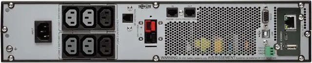 Alt view image 4 of 6 - Tripp Lite UPS Smart Online 1000VA 900W 208/230V LCD USB DB9 WEBCARDLX 2URM - 2U Rack-mountable - 4.10 Hour Recharge - 4.70 Minute Stand-by - 230 V AC Input (SUINT1000LCD2UN)