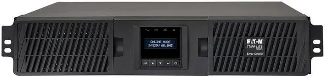 Alt view image 3 of 10 - Tripp Lite series SmartOnline 750VA 675W 120V Double-Conversion UPS - 8 Outlets, Extended Run, Network Card Included, LCD, USB, DB9, 2U Rack/Tower (SU750RTXLCD2UN)