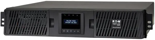 Alt view image 4 of 10 - Tripp Lite series SmartOnline 750VA 675W 120V Double-Conversion UPS - 8 Outlets, Extended Run, Network Card Included, LCD, USB, DB9, 2U Rack/Tower (SU750RTXLCD2UN)
