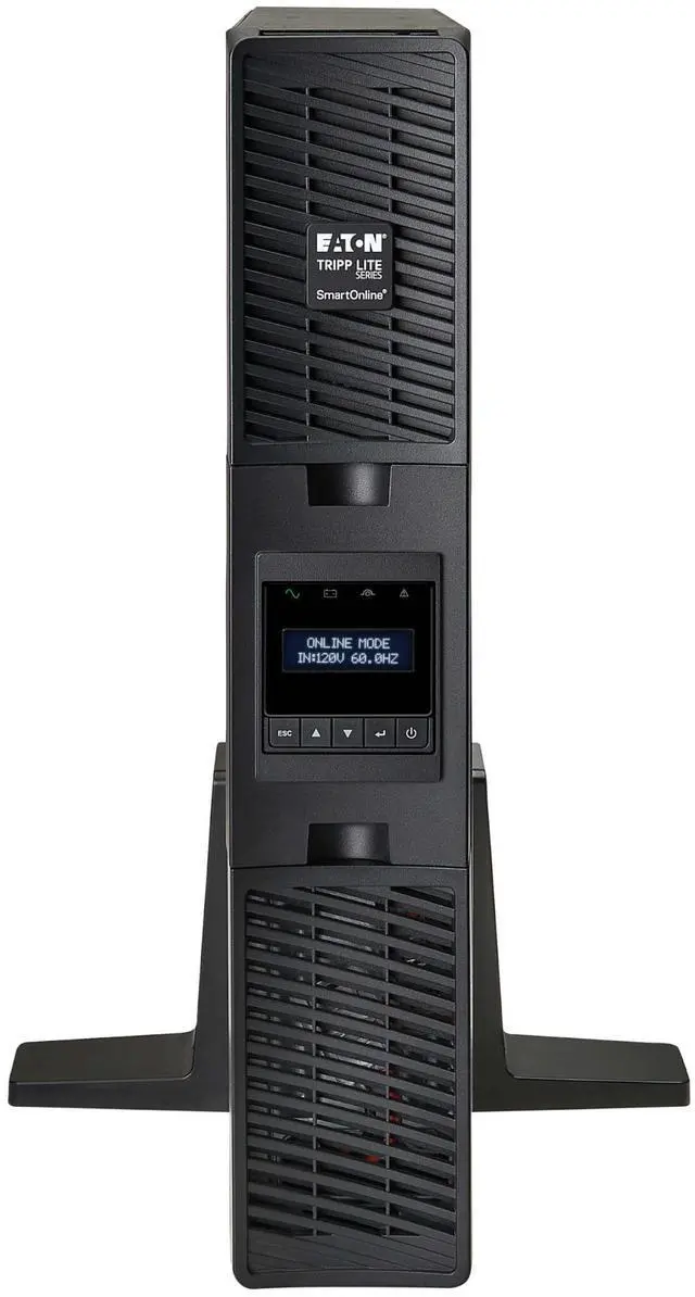 Alt view image 7 of 10 - Tripp Lite series SmartOnline 750VA 675W 120V Double-Conversion UPS - 8 Outlets, Extended Run, Network Card Included, LCD, USB, DB9, 2U Rack/Tower (SU750RTXLCD2UN)