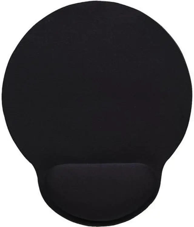Main image of Manhattan Products 434362 Manhattan Wrist-Rest Gel Mouse Pad, Black - Gel material promotes proper hand and wrist position