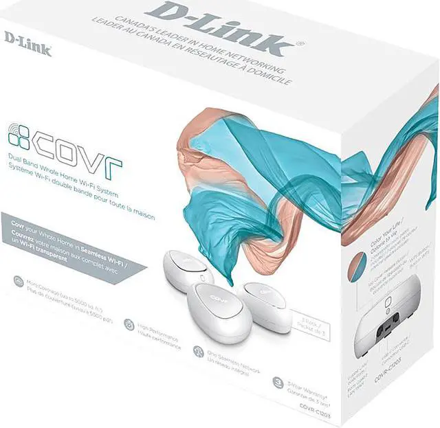 Alt view image 4 of 4 - D-Link NT COVR-C1203 AC1200 Dual Band Whole Home Mesh Wi-Fi System Retail (Pack of 3)