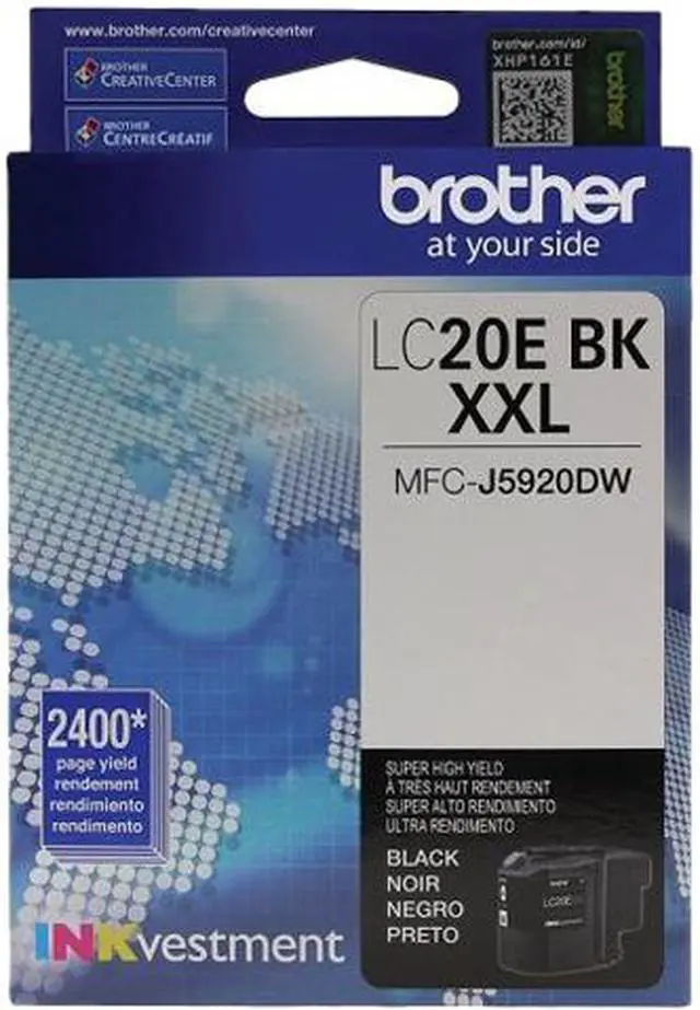 Main image of Brother LC20EBKS INKvestment Super High Yield (XXL Series) Black Ink Cartridge