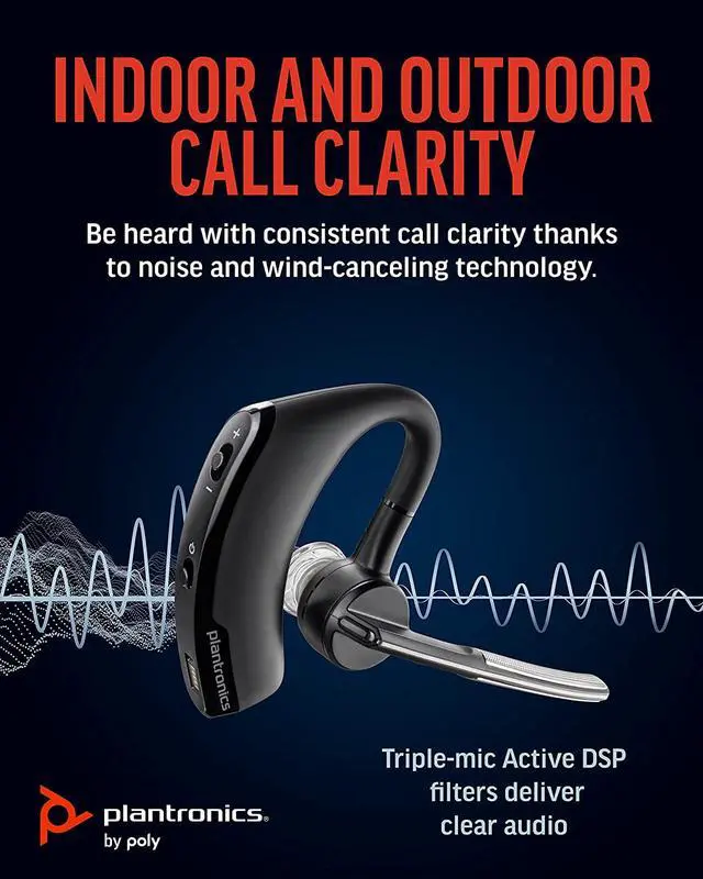 Alt view image 4 of 7 - Poly - Voyager Legend  - Bluetooth Single-Ear (Monaural) Headset (Plantronics) - Connect to your PC, Mac, Tablet and/or Cell Phone - Frustration Free Packaging - Noise Canceling