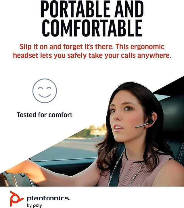 Alt view image 3 of 7 - Poly - Voyager Legend  - Bluetooth Single-Ear (Monaural) Headset (Plantronics) - Connect to your PC, Mac, Tablet and/or Cell Phone - Frustration Free Packaging - Noise Canceling