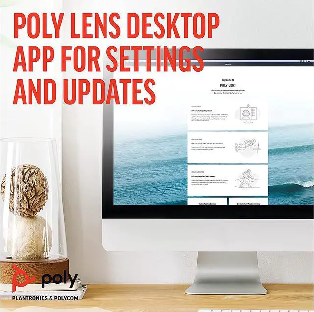 Alt view image 6 of 6 - Poly - Sync 20+ Bluetooth Speakerphone (Plantronics) - Personal Portable Speakerphone - USB-C Bluetooth Adapter - Connect to Your PC/Mac/Cell Phone - Works with Teams, Zoom & More