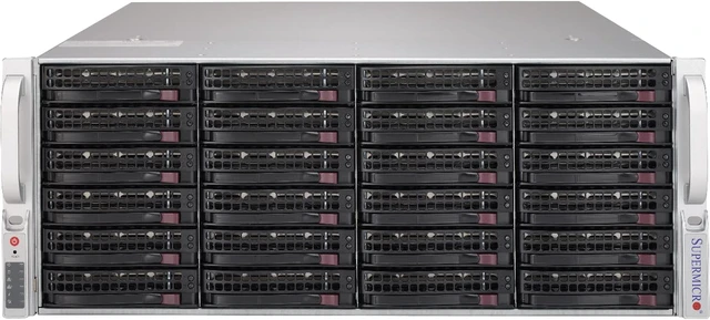 Main image of Supermicro Storage Server, 6049P-E1CR24H-OTO-12, 240TB SAS3 HDDs, 2 x Xeon Gold 5218, Memory 192GB