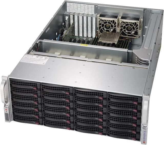 Alt view image 2 of 4 - Supermicro Storage Server, 6049P-E1CR24H-OTO-12, 240TB SAS3 HDDs, 2 x Xeon Gold 5218, Memory 192GB