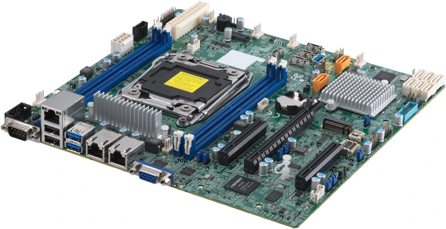 Alt view image 2 of 3 - Supermicro Motherboard MBD-X11SRM-VF-O Xeon Single Socket 2066 C422 Max.256G PCIE MicroATX
