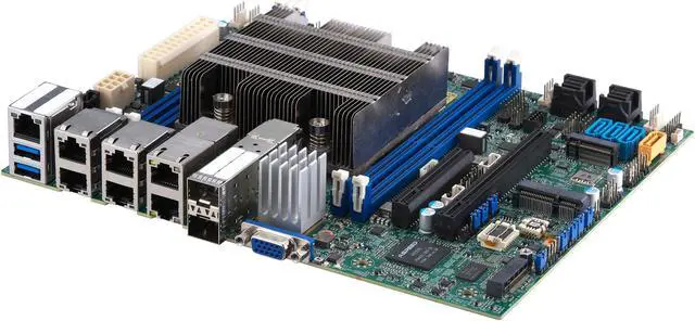 Alt view image 3 of 4 - Supermicro MB MBD-X11SDV-8C-TP8F-B Xeon D-2146NT 256GB DDR4 VGA D-Sub F-ATX - Bulk packaging -