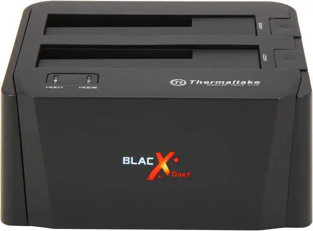 Alt view image 3 of 7 - Thermaltake BlacX Duet 2.5"/3.5" SATA I/II/III USB 3.0 External Hard Drive Enclosure Docking Station ST0014U-D