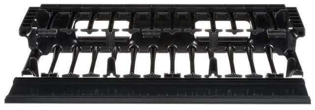 Main image of Panduit NMF2  NetManager HC Horizontal Single-Sided Manager - 2RU - Black - Includes Manager, cover, hardware kit  - ABS Body Material - PVC Cover Material