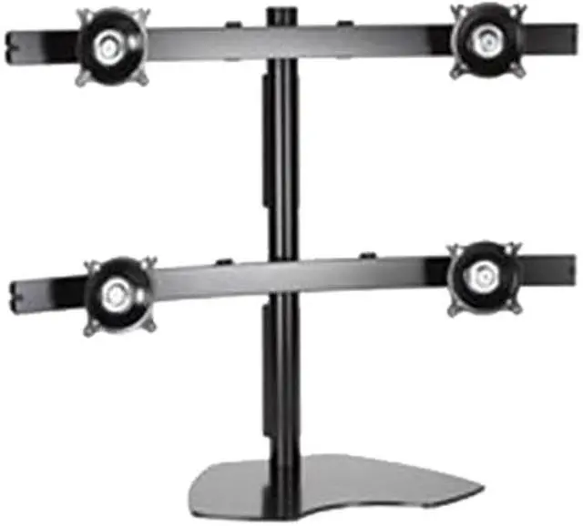Main image of Chief KTP445B Widescreen Quad Monitor Table Stand  Up to 80lb Flat Panel Monitor  Black  Deskmou