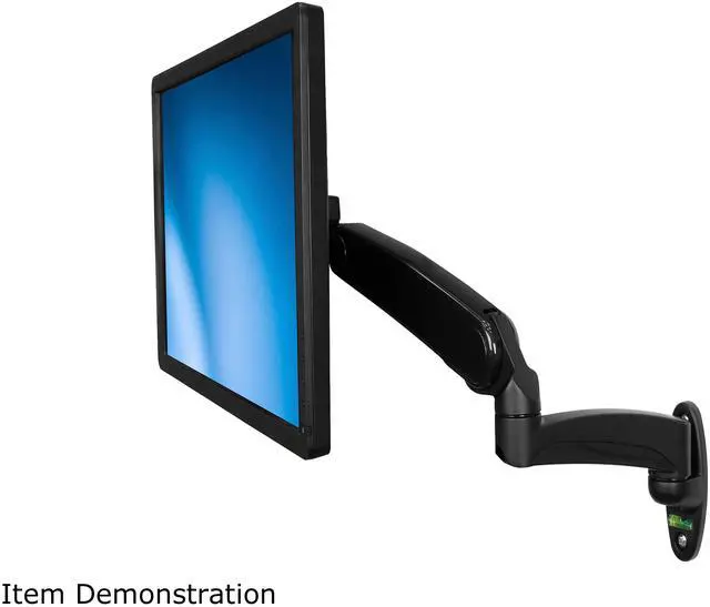 Alt view image 7 of 7 - StarTech.com ARMPIVWALL Wall Mount Monitor Arm - Full Motion Articulating - Adjustable - Supports Monitors 12" to 34" - VESA Monitor Wall Mount - Black (ARMPIVWALL)
