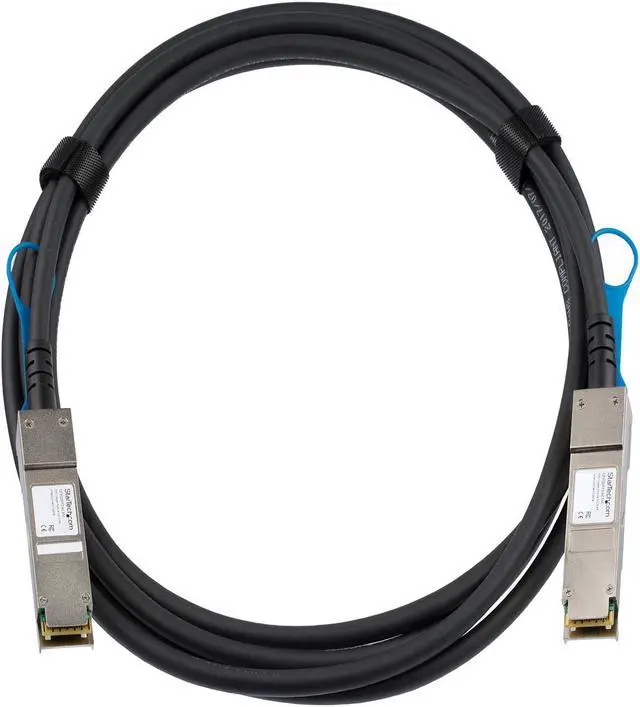 Alt view image 2 of 2 - StarTech.com QFXQSFPDAC3M Juniper QFX-QSFP-DAC-3M Compatible - QSFP+ Direct Attach Cable - 3 m (10 ft) - 40 GbE