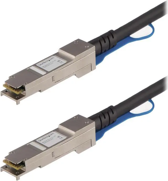 Main image of StarTech.com QFXQSFPDAC3M Juniper QFX-QSFP-DAC-3M Compatible - QSFP+ Direct Attach Cable - 3 m (10 ft) - 40 GbE
