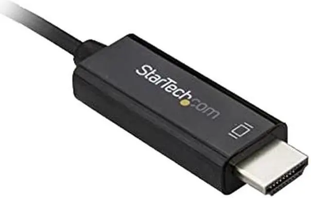 Alt view image 3 of 3 - StarTech CDP2HD3MBNL USB C to HDMI Cable - 3m / 10 ft - Black - 4K at 60Hz - Thunderbolt 3 Compatible - USB C Cable - Computer Monitor Cable