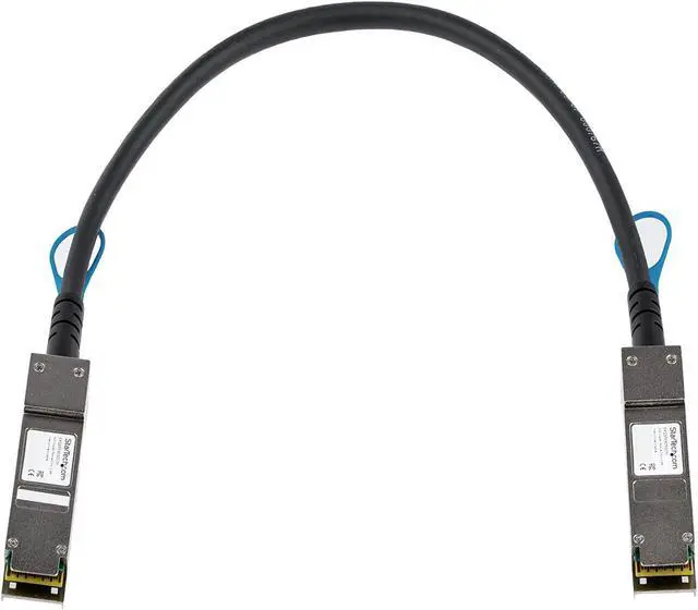 Alt view image 2 of 2 - StarTech.com EXQSFP4050CM Juniper EX-QSFP-40GE-DAC50CM Compatible - QSFP+ Direct Attach Cable - 0.5 m (1.6 ft) - 40 GbE