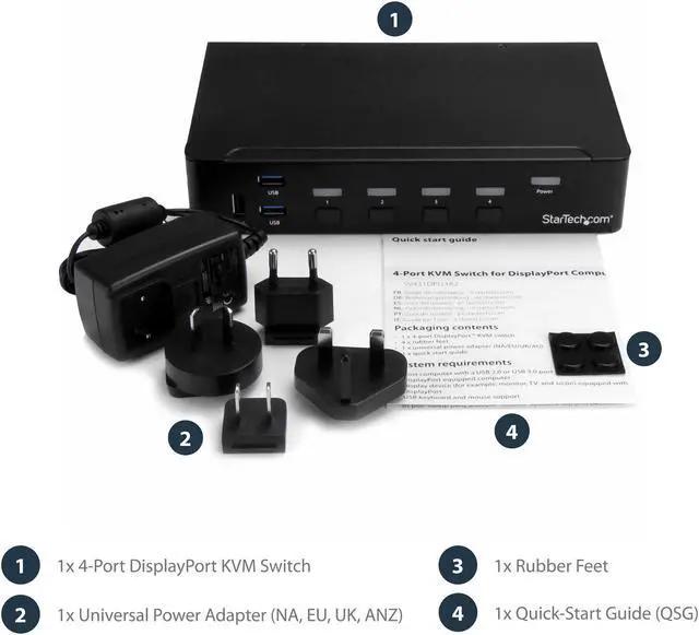 Alt view image 3 of 6 - DISPLAYPORT KVM SWITCH 4K 60HZ