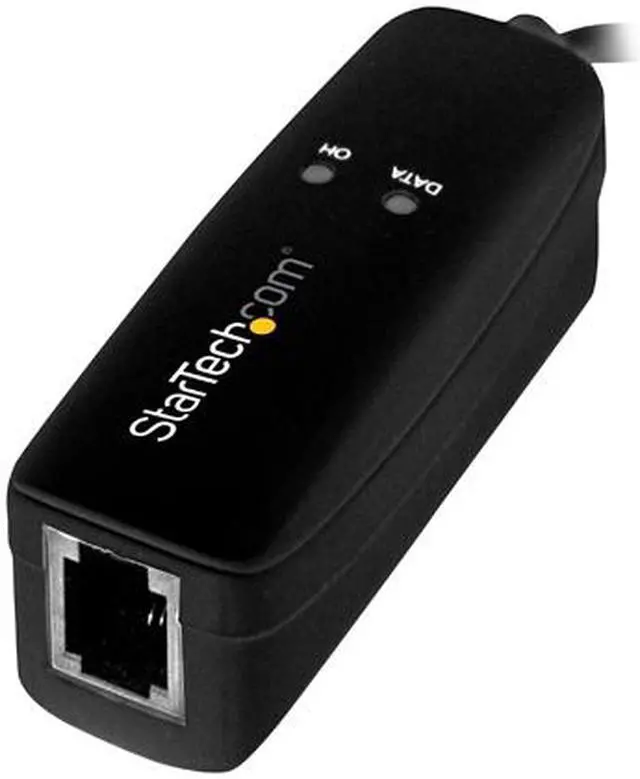 Alt view image 2 of 3 - StarTech.com USB 2.0 Fax Modem - 56K External Hardware USB Dial Up V.92 Modem/ Dongle/Adapter - Computer Data Modem USB to Telephone Jack