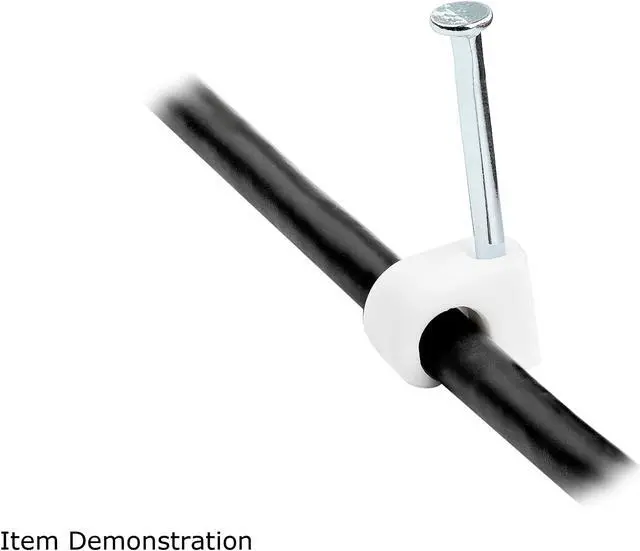 Alt view image 4 of 4 - 100 CABLE CLIPS W/ NAIL/CLAMPS/TACKS - M
