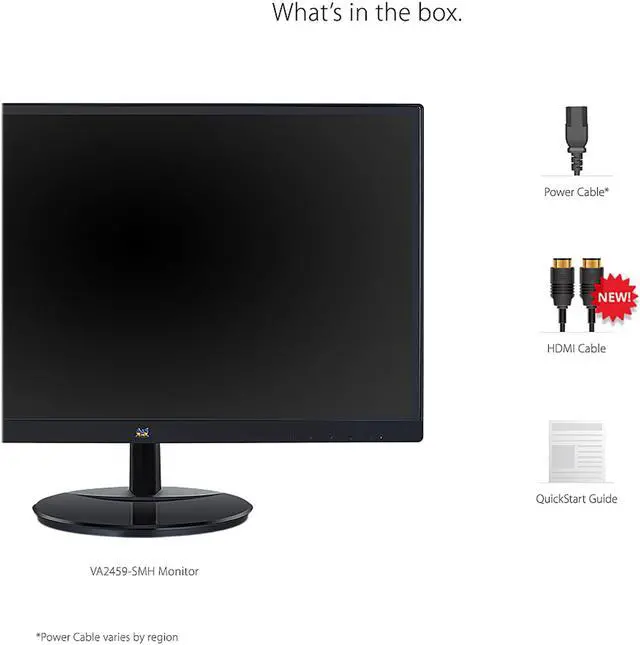 Alt view image 5 of 11 - ViewSonic VA2459-SMH 24 Inch IPS 1080p Frameless LED Monitor with HDMI and VGA Inputs