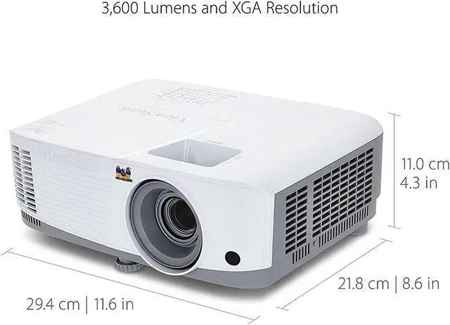Alt view image 4 of 9 - ViewSonic 4000 Lumens XGA High Brightness Projector Projector for Home and Office with HDMI Vertical Keystone (PA503X)