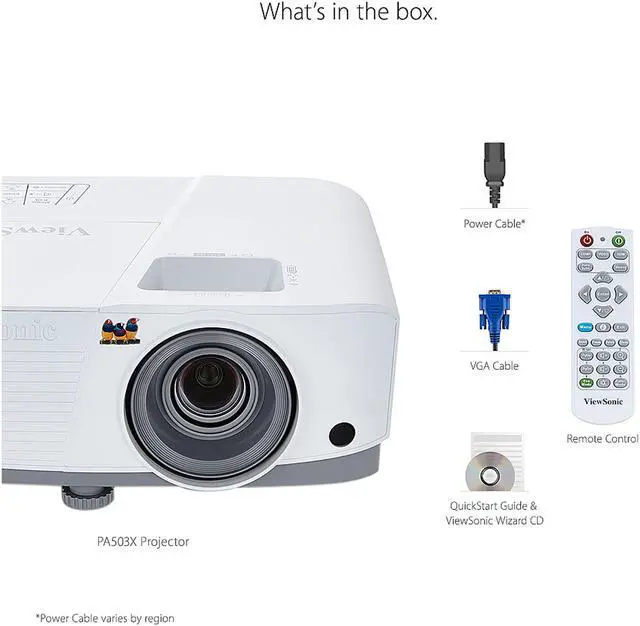 Alt view image 6 of 9 - ViewSonic 4000 Lumens XGA High Brightness Projector Projector for Home and Office with HDMI Vertical Keystone (PA503X)