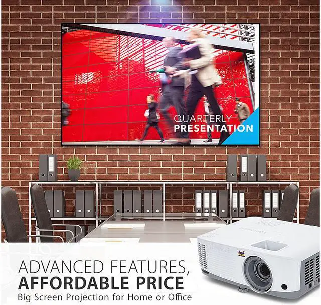 Alt view image 2 of 11 - ViewSonic 4000 Lumens WXGA High Brightness Projector for Home and Office with HDMI Vertical Keystone (PA503W)