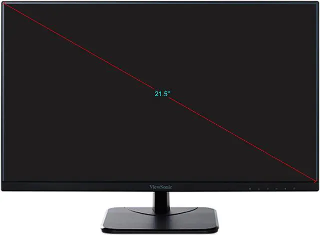 Alt view image 7 of 13 - ViewSonic VA2256-MHD 22 Inch IPS 1080p Monitor with Ultra-Thin Bezels, HDMI, DisplayPort and VGA Inputs for Home and Office