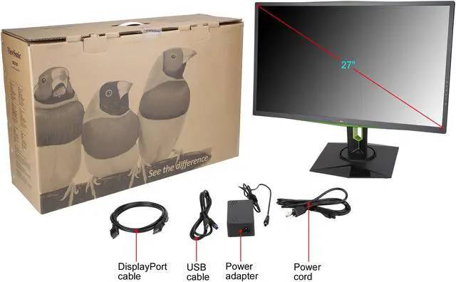 Alt view image 9 of 9 - ViewSonic XG2760 27" Quad HD 2560 x 1440 2K Fast Action 165Hz 1ms (GTG W/OD) HDMI DisplayPort NVIDIA G-Sync USB Hub Backlit LED Anti-Glare Gaming Monitor