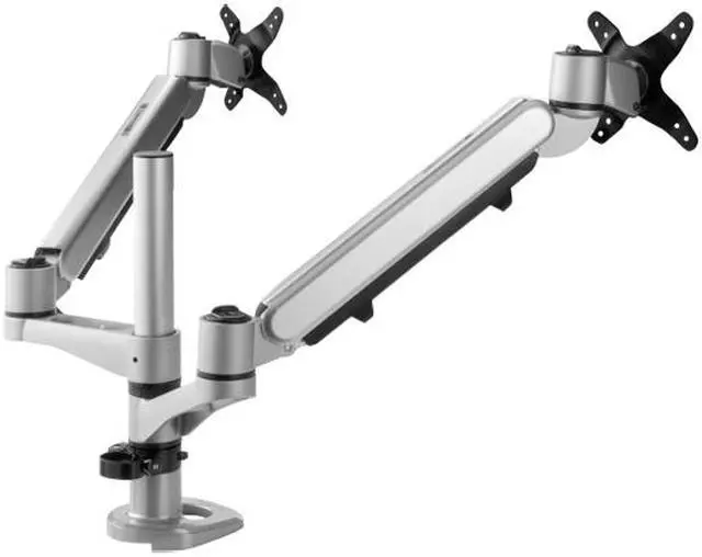 Alt view image 3 of 4 - Spring-Loaded Dual Monitor Mounting Arm for Two Monitors up to 27 Inches Each VESA 75x75 and 100x100mm Compatible