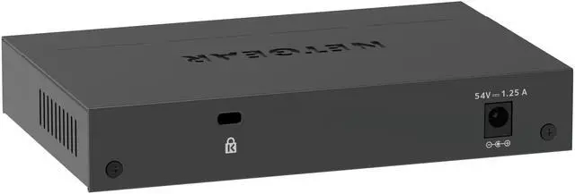 Alt view image 4 of 9 - Netgear GS305EP 5-Port Gigabit Ethernet SOHO Plus Easy Smart Managed Essentials PoE+ Switch with 4-Port PoE+ (63W), GS305EP-100NAS