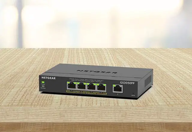 Alt view image 10 of 10 - Netgear GS305EPP 5-Port Gigabit Ethernet Easy Smart Essentials PoE Manageable Switch, GS305EPP-100NAS