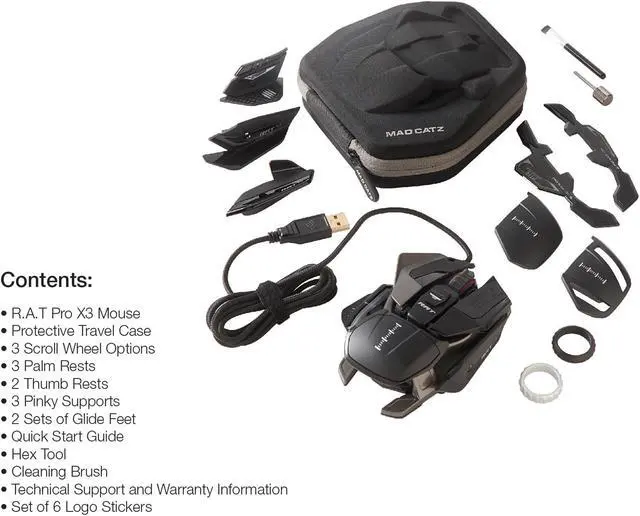 Alt view image 3 of 3 - The Authentic R.A.T. Pro X3 Gaming Mouse